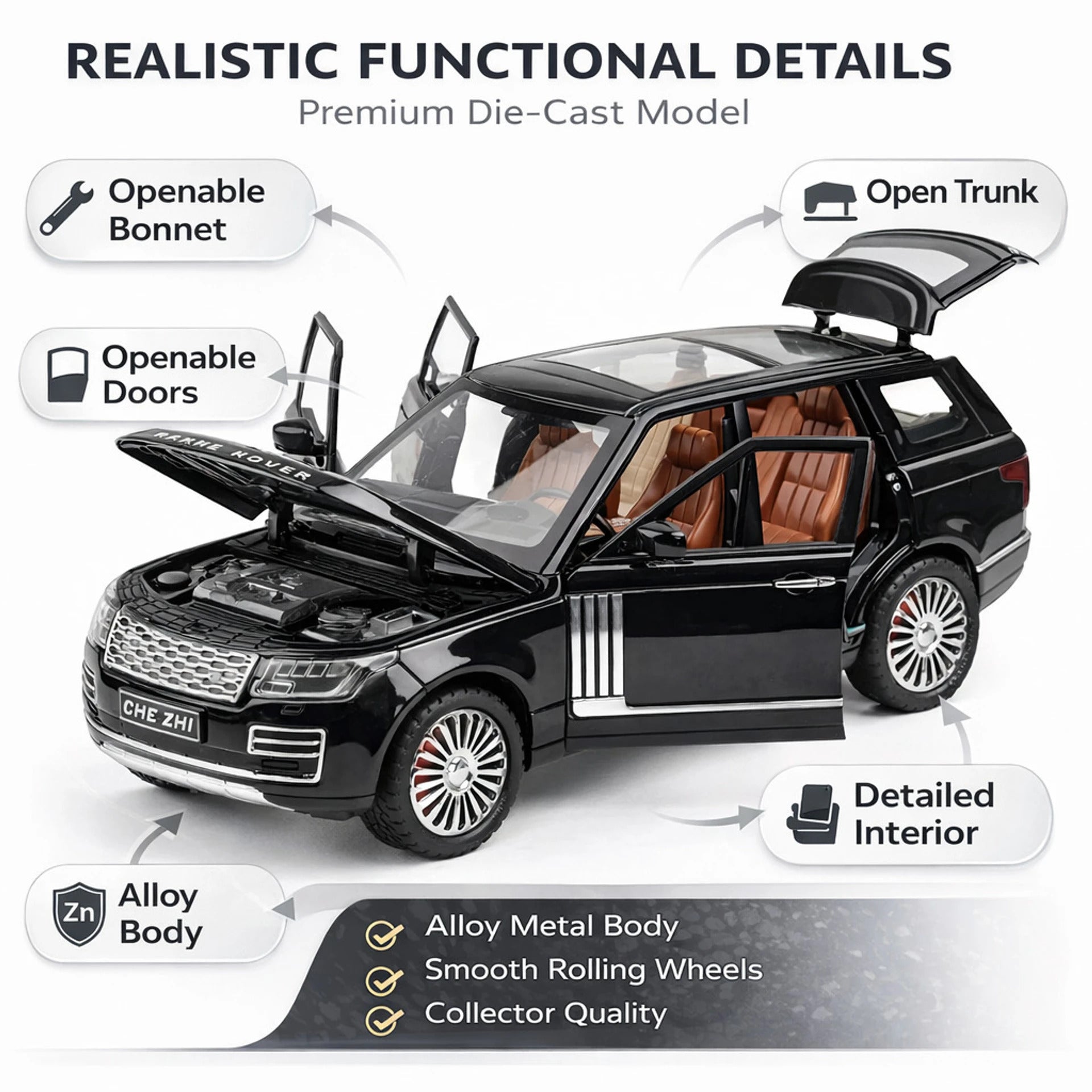 Range Rover 1:24 Diecast Scale Model Car