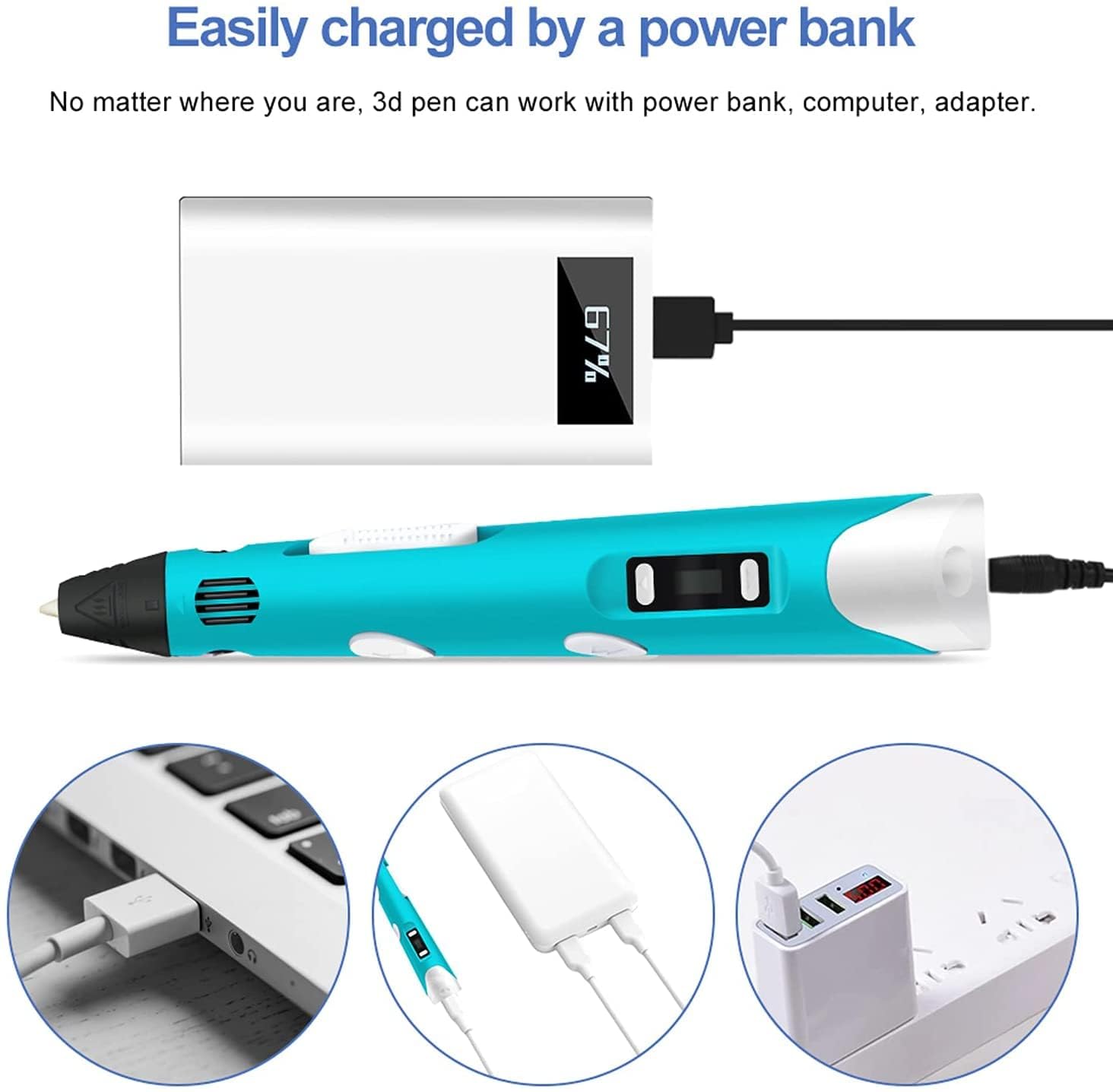 3D Printing Pen Set Easy, Drawing Pen for Kids and Adults