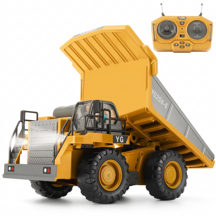 RC Construction Dump Truck with Lights & Sound