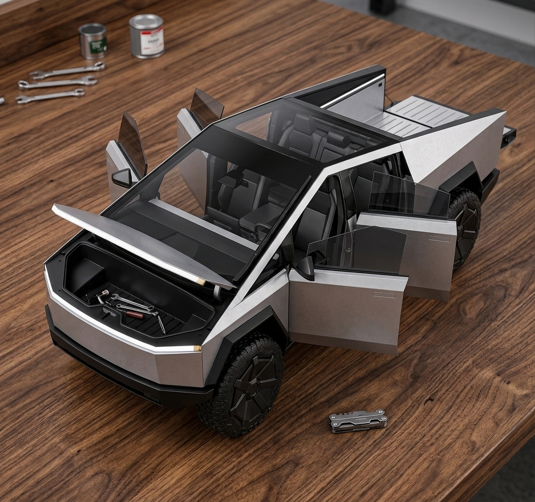 Tesla Cybertruck 1:24 Die-Cast Model Toy Car