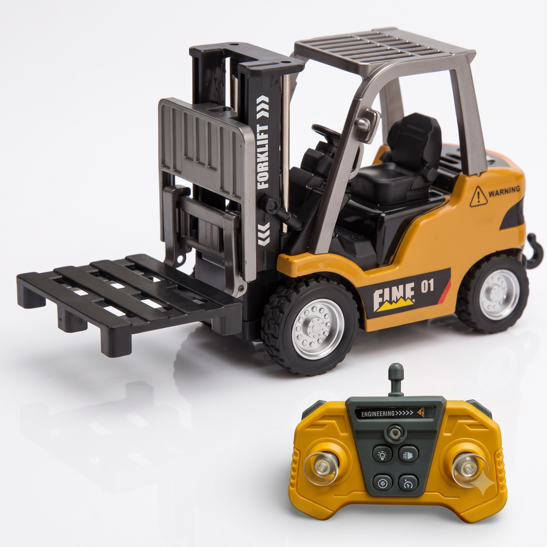 RC Forklift Truck with Remote 1:64 Scale