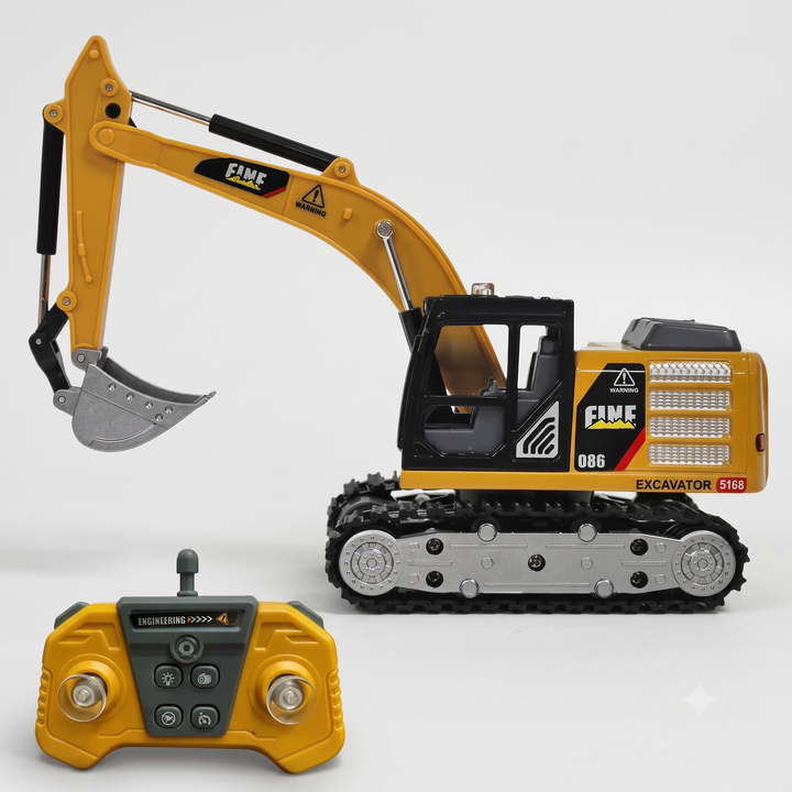 Mini RC Excavator with Remote 1:64 Scale
