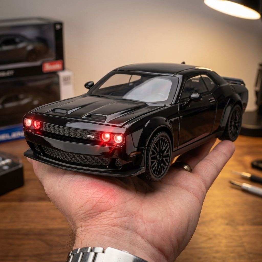 Dodge Challenger SRT Hellcat Widebody 1:24 Die-Cast Model Car – Black